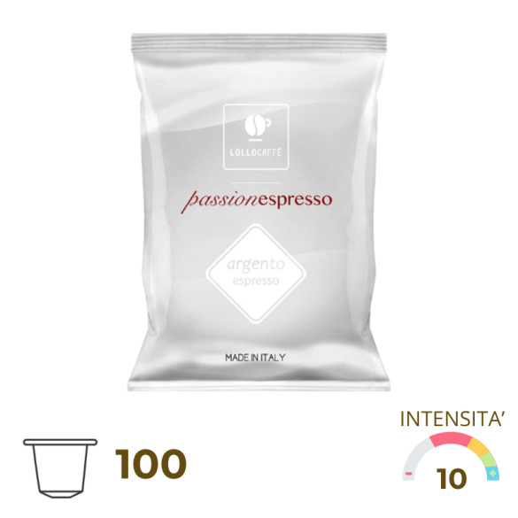 100 Passionespresso Argento