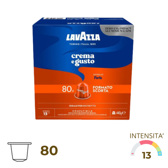 80 Lavazza crema e gusto forte